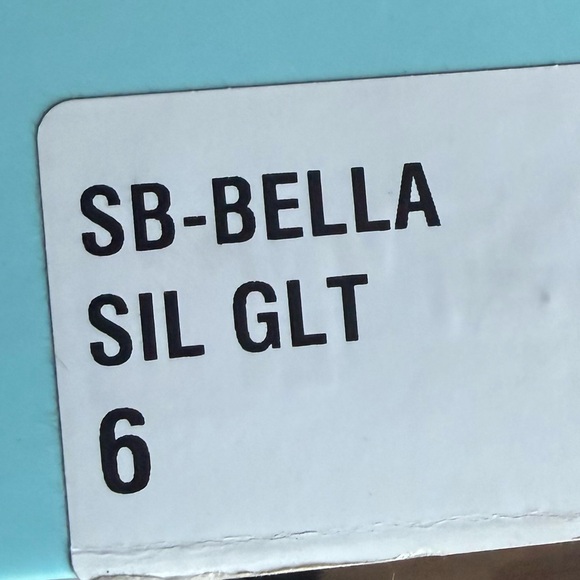 FINAL SALE❤️‍🔥Betsey Johnson Glitter Party Heels Blue Sole - Picture 5 of 6